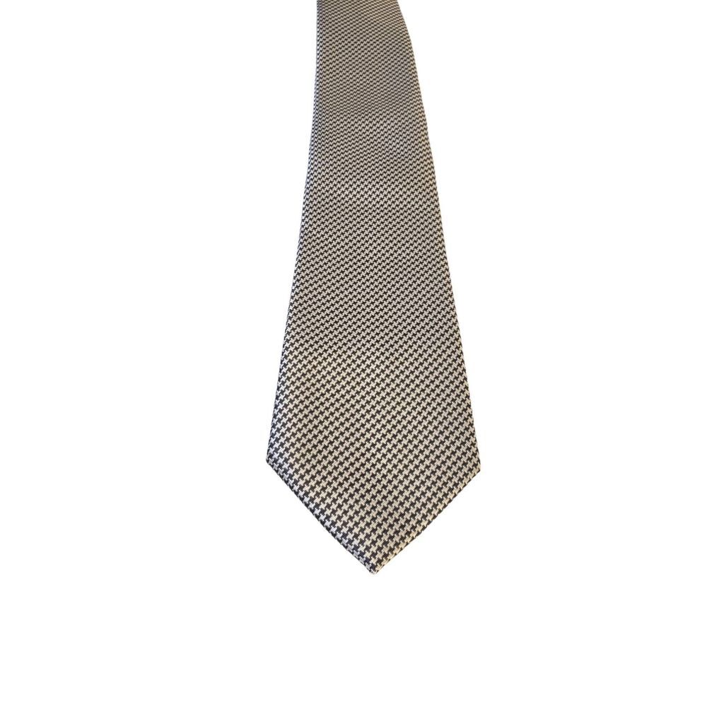 Weishang Mens Black White Hand Made 100% Silk Neck Tie Made In China Luxury